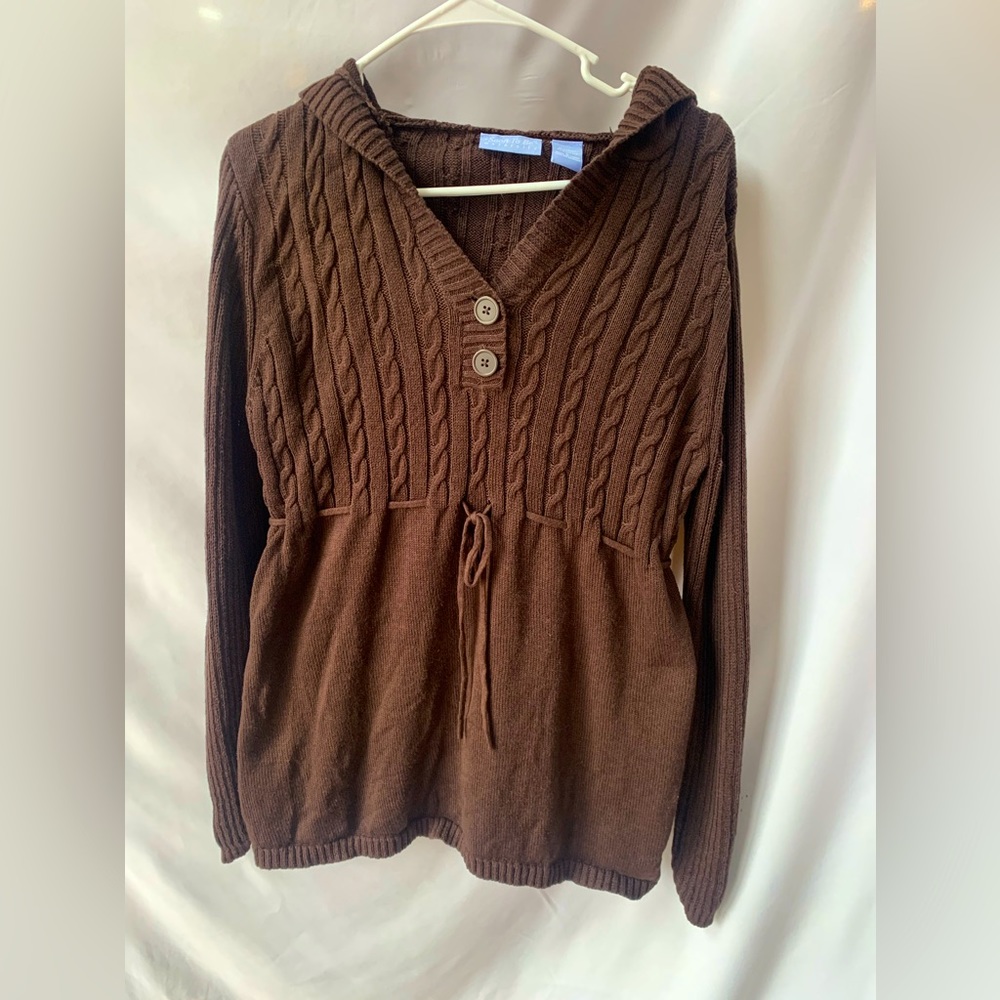 Soon To Be Maternity Sweater hoodie Size Large excellent shape, New without tags